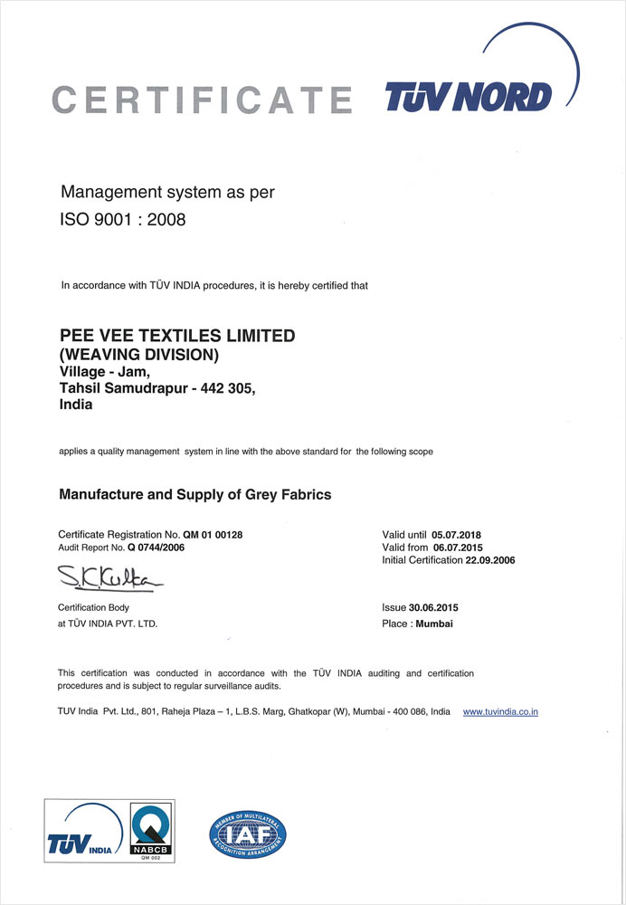ISO Certificate